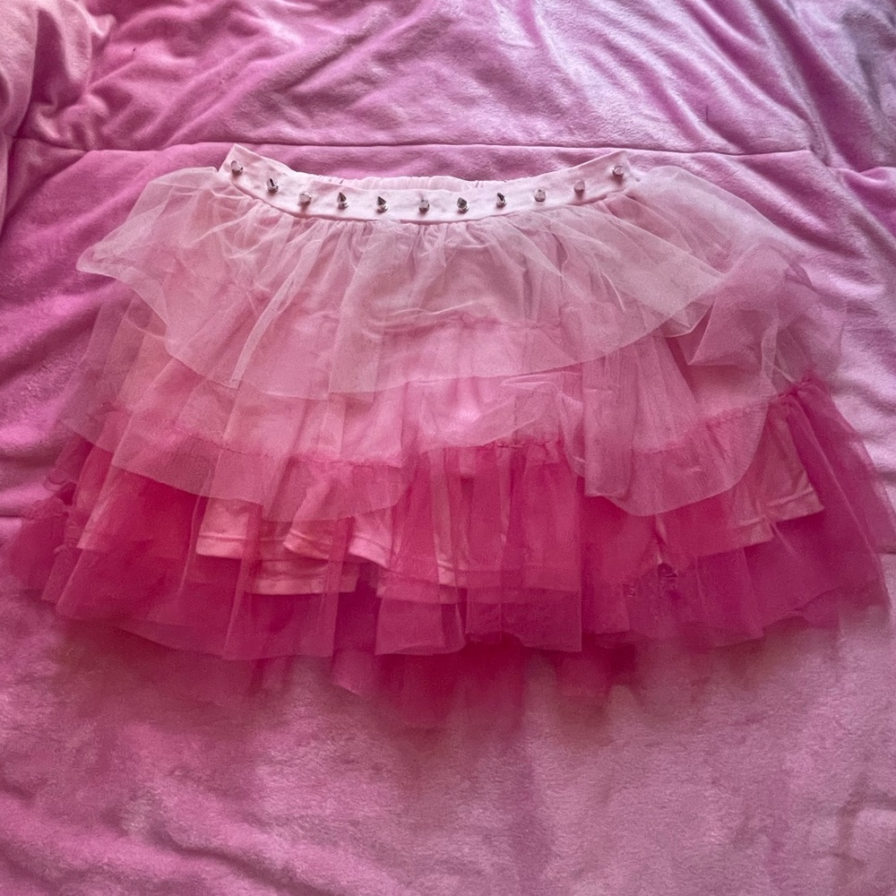 Dollskill sugar Thrillz Divine Synth Spell Ruffle Skirt Sz S